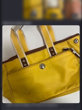 Yellow Coach Bag
